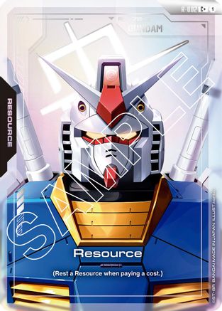 Resource (R-002) (C+) (R-002) - Newtype Rising Holofoil - for just $2.38! 