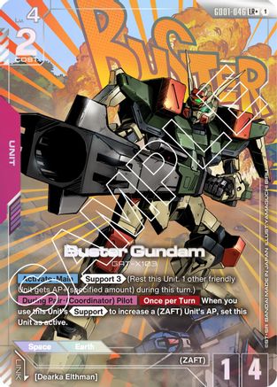Buster Gundam (LR+) (GD01-046) - Newtype Rising Holofoil - for just $5.39! 