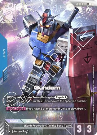 Gundam (GD01-001) (LR+) (GD01-001) - Newtype Rising Holofoil - for just $10.68! 