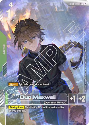 Duo Maxwell (R+) (GD01-090) - Newtype Rising Holofoil - for just $7.43! 