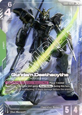Gundam Deathscythe (GD01-025) (LR+) (GD01-025) - Newtype Rising Holofoil - for just $15.20! 