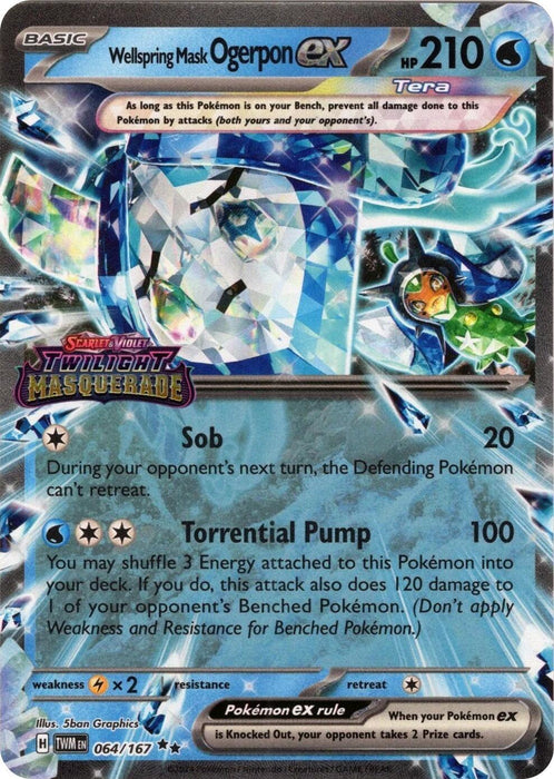 Wellspring Mask Ogerpon ex (064/167) (Stamped) [Miscellaneous Cards] - for just $1.05! 
