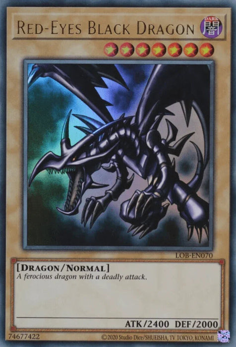 Red-Eyes Black Dragon (25th Anniversary) [LOB-EN070] Ultra Rare - for just $18.75! 