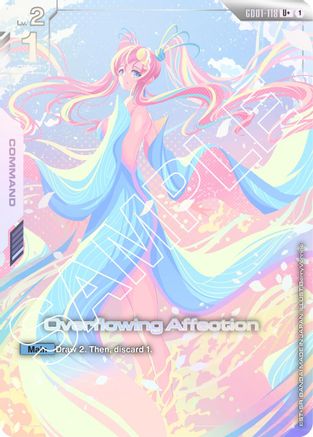Overflowing Affection (U+) (GD01-118) - Newtype Rising Holofoil - for just $37.61! 