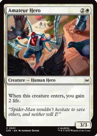 Amateur Hero (SPE, MAR-001) - Marvel's Spider-Man: Eternal-Legal - for just $0.10! 