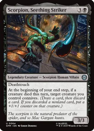 Scorpion, Seething Striker (SPM-064) - Marvel's Spider-Man Foil - for just $0.06! 