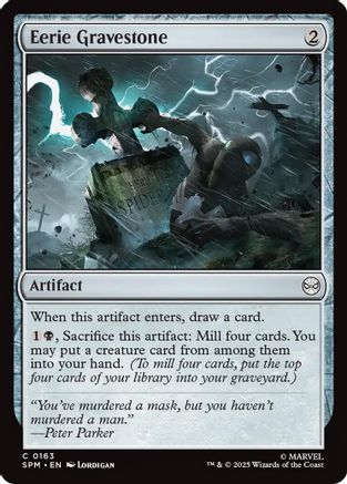 Eerie Gravestone (SPM-163) - Marvel's Spider-Man Foil - for just $0.08! 