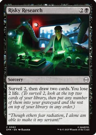 Risky Research (SPM-062) - Marvel's Spider-Man Foil - for just $0.05! 