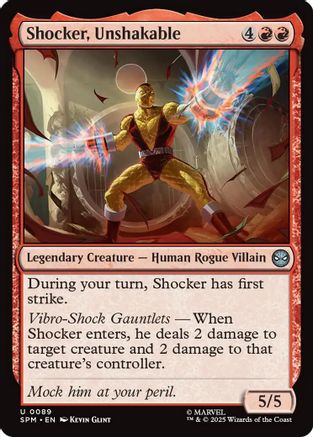 Shocker, Unshakable (SPM-089) - Marvel's Spider-Man Foil - for just $0.04! 