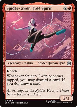 Spider-Gwen, Free Spirit (SPM-090) - Marvel's Spider-Man - for just $0.04! 