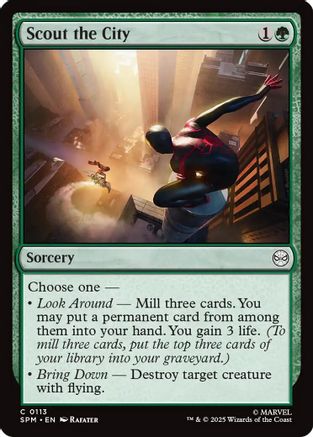 Scout the City (SPM-113) - Marvel's Spider-Man Foil - for just $0.03! 