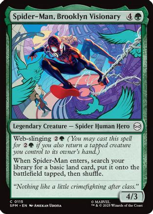 Spider-Man, Brooklyn Visionary (SPM-115) - Marvel's Spider-Man Foil - for just $0.05! 