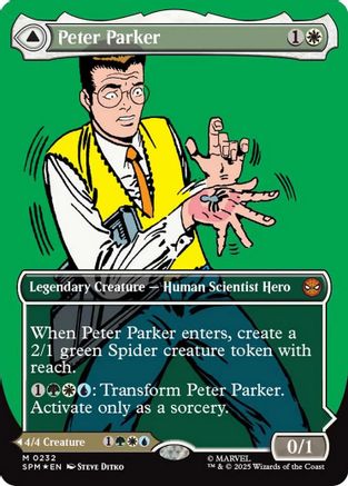 Peter Parker (Showcase) (SPM-232) - Marvel's Spider-Man Foil - for just $13.99! 