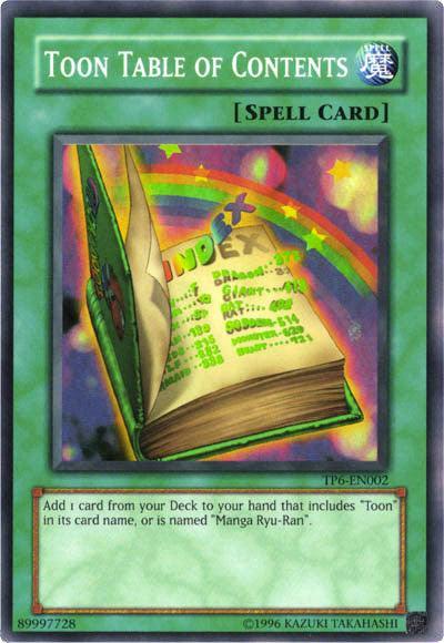 Toon Table of Contents [TP6-EN002] Super Rare - for just $40.90! 