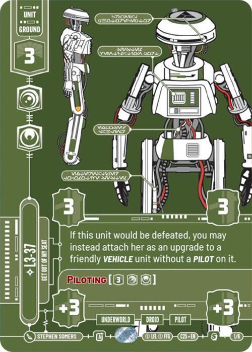 L3-37 (1/6) - Get Out Of My Seat (1/6) [2025 Convention Exclusive] - for just $6.05! 
