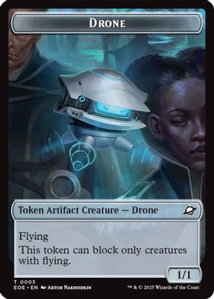 Drone // Lander (0005) Doubled-Sided Token (EOE-3 // 5) - Edge of Eternities - for just $0.02! 