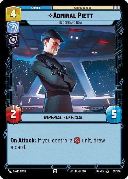 Admiral Piett (65/104) - In Command Now (65/104) [Intro Battle: Hoth] - for just $0.15! 