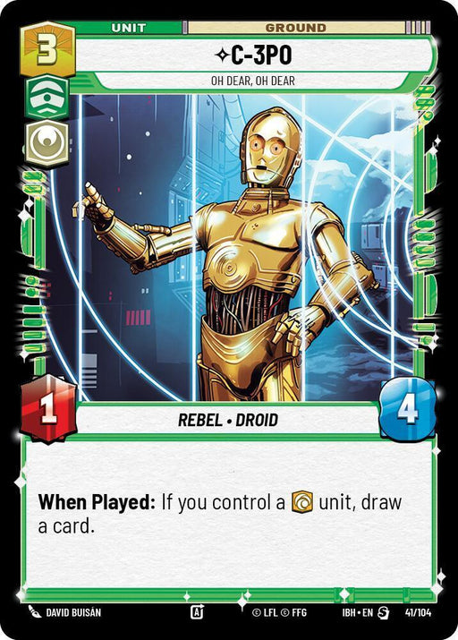 C-3PO (41/104) - Oh Dear, Oh Dear (41/104) [Intro Battle: Hoth] - for just $0.10! 