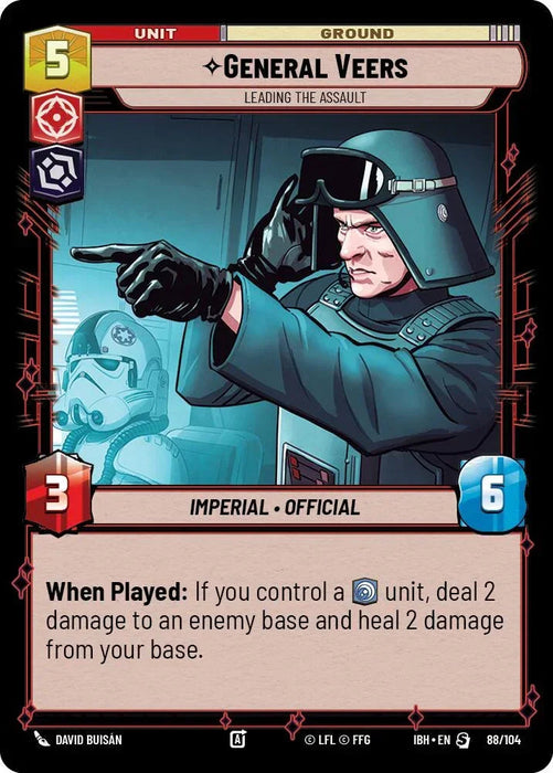 General Veers (88/104) - Leading the Assault (88/104) [Intro Battle: Hoth] - for just $0.15! 