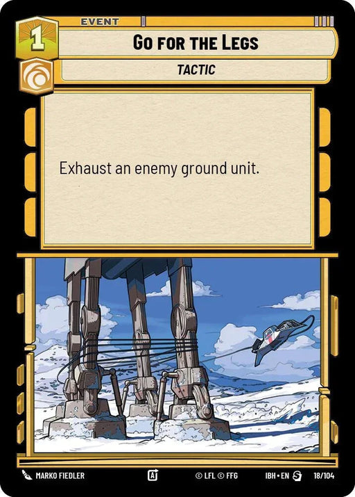 Go for the Legs (18/104) (18/104) [Intro Battle: Hoth] - for just $0.10! 