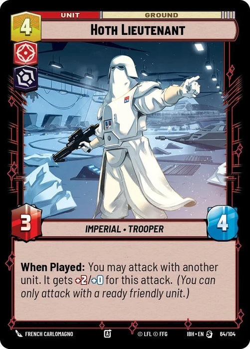 Hoth Lieutenant (64/104) (64/104) [Intro Battle: Hoth] - for just $0.65! 