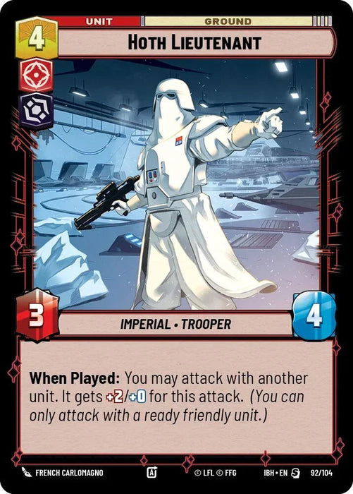 Hoth Lieutenant (92/104) (92/104) [Intro Battle: Hoth] - for just $1.40! 