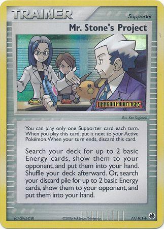 Mr. Stone's Project (77/101) (Stamped) [EX: Dragon Frontiers] - for just $4.95! 