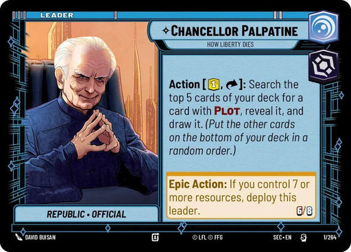 Chancellor Palpatine (1/264) - How Liberty Dies (1/264) [Secrets of Power] - for just $0.10! 