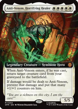 Anti-Venom, Horrifying Healer (Extended Art) (SPM-244) - Marvel's Spider-Man Foil - for just $2.23! 