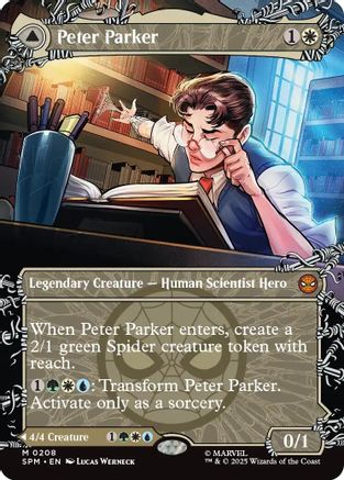 Peter Parker (0208) (Borderless) (SPM-208) - Marvel's Spider-Man Foil - for just $2.51! 
