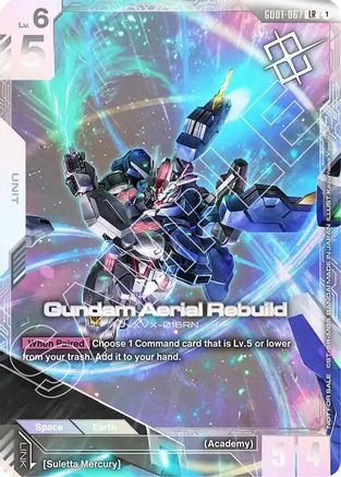 Gundam Aerial Rebuild (Newtype Challenge 2025 Mission1) (GD01-067) - Gundam Promotional Cards Holofoil - for just $102.13! 