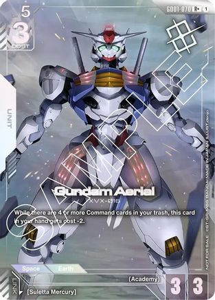 Gundam Aerial (Store Tournament Winner Pack 01) (GD01-070) - Gundam Promotional Cards Holofoil - for just $1.04! 