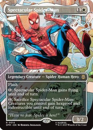 Spectacular Spider-Man (Borderless) (SPM-014) - Marvel's Spider-Man Foil - for just $1.17! 