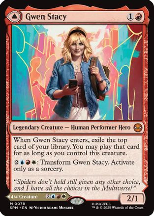 Gwen Stacy (SPM-078) - Marvel's Spider-Man Foil - for just $0.96! 