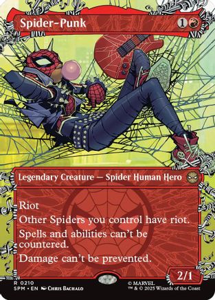 Spider-Punk (0210) (Borderless) (SPM-210) - Marvel's Spider-Man Foil - for just $2.31! 