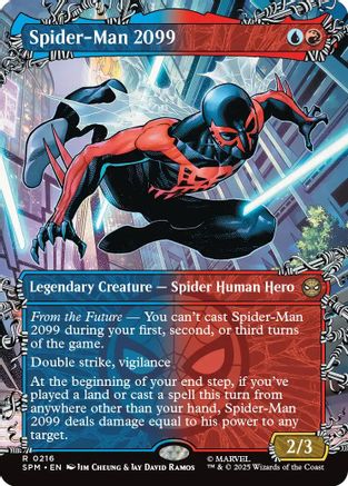 Spider-Man 2099 (0216) (Borderless) (SPM-216) - Marvel's Spider-Man Foil - for just $0.91! 