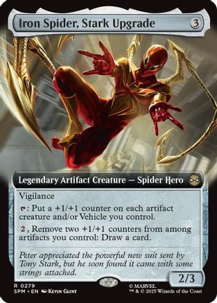 Iron Spider, Stark Upgrade (Extended Art) (SPM-279) - Marvel's Spider-Man Foil - for just $0.53! 