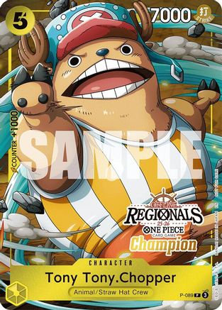 Tony Tony.Chopper (Offline Regional Champion Card Set 2025 Vol.2) (P-089) - One Piece Promotion Cards Foil - for just $60.25! 