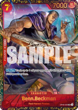 Benn.Beckman (Championship 25-26 Offline Regionals Season 2) (OP09-009) - One Piece Promotion Cards Foil - for just $152.40! 