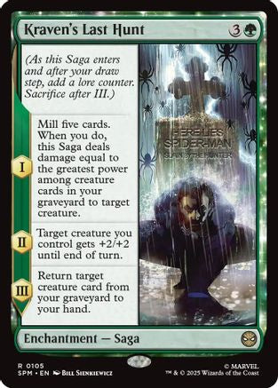 Kraven's Last Hunt (SPM-105) - Marvel's Spider-Man Foil - for just $0.06! 