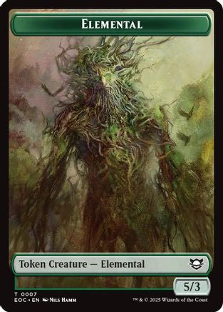 Elemental (0007) // Golem (0014) Double-Sided Token (EOC-7 // 14) - Commander: Edge of Eternities Foil - for just $0.11! 
