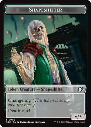 Shapeshifter // Golem (0013) Double-Sided Token (EOC-2 // 13) - Commander: Edge of Eternities Foil - for just $0.14! 