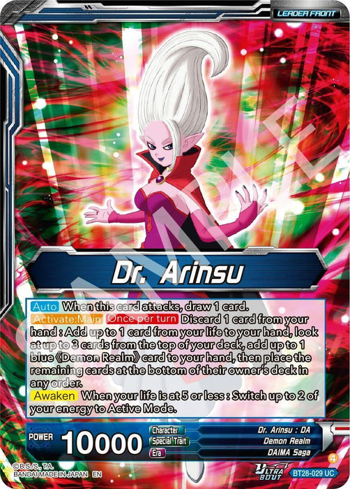 Dr. Arinsu // Dr. Arinsu, Concocting Schemes (BT28-029) [Prismatic Clash] - for just $0.20! 