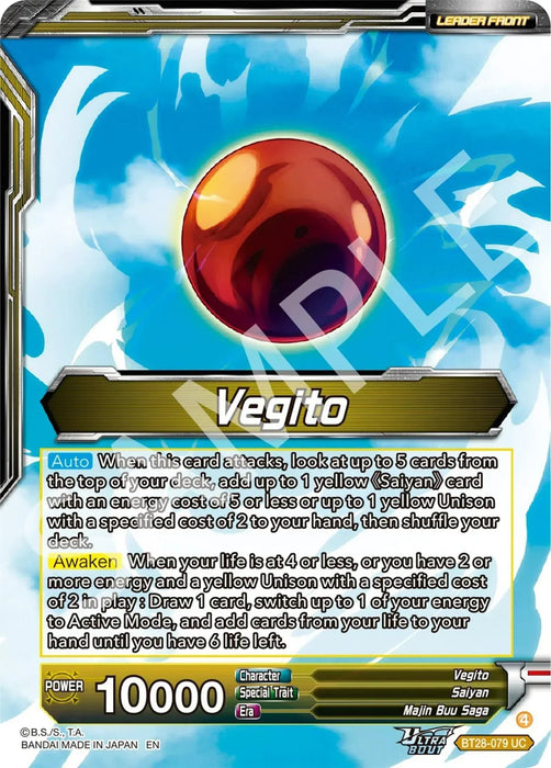 Vegito // SS Vegito, Transcendent Rage (BT28-079) [Prismatic Clash] - for just $0.15! 