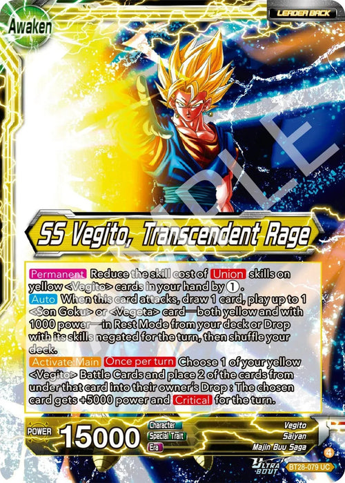 Vegito // SS Vegito, Transcendent Rage (BT28-079) [Prismatic Clash] - for just $0.15! 