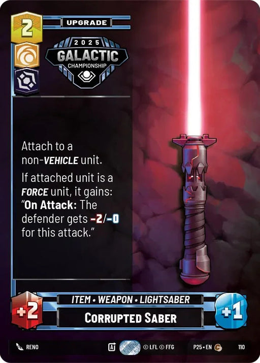 Corrupted Saber (110) (110) [Organized Play Promos] - for just $0.10! 