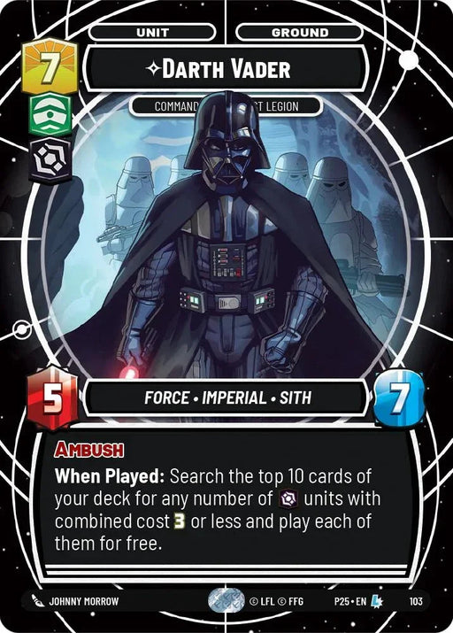 Darth Vader (103) - Commanding the First Legion (103) [Organized Play Promos] - for just $170! 