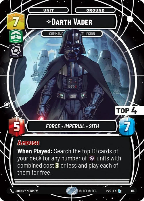 Darth Vader (113) - Commanding the First Legion (Top 4) (113) [Organized Play Promos] - for just $0.10! 
