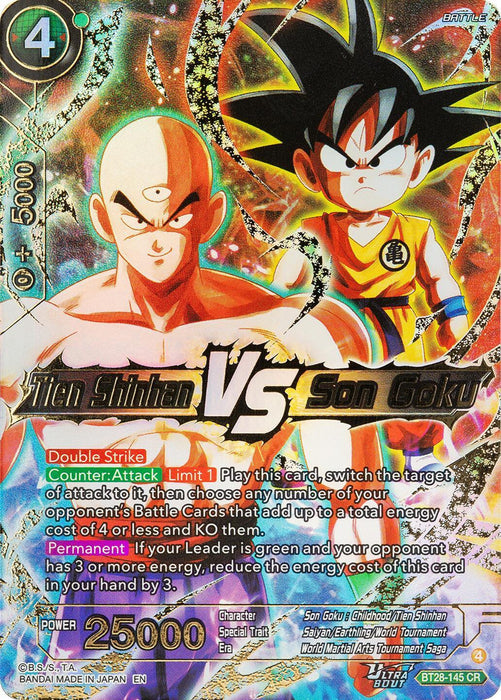 Tien Shinhan VS Son Goku (BT28-145) [Prismatic Clash] - for just $14.55! 