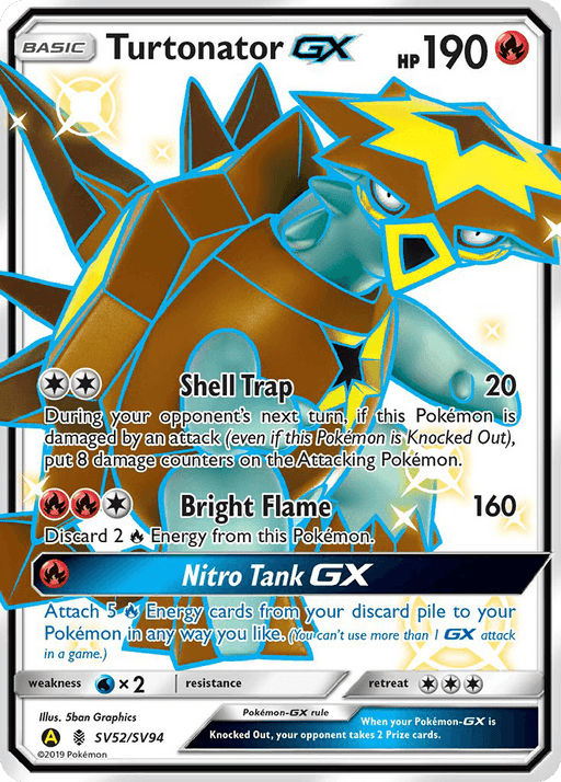 Turtonator GX (SV52/SV94) [Sun & Moon: Hidden Fates - Shiny Vault] - for just $2.70! 